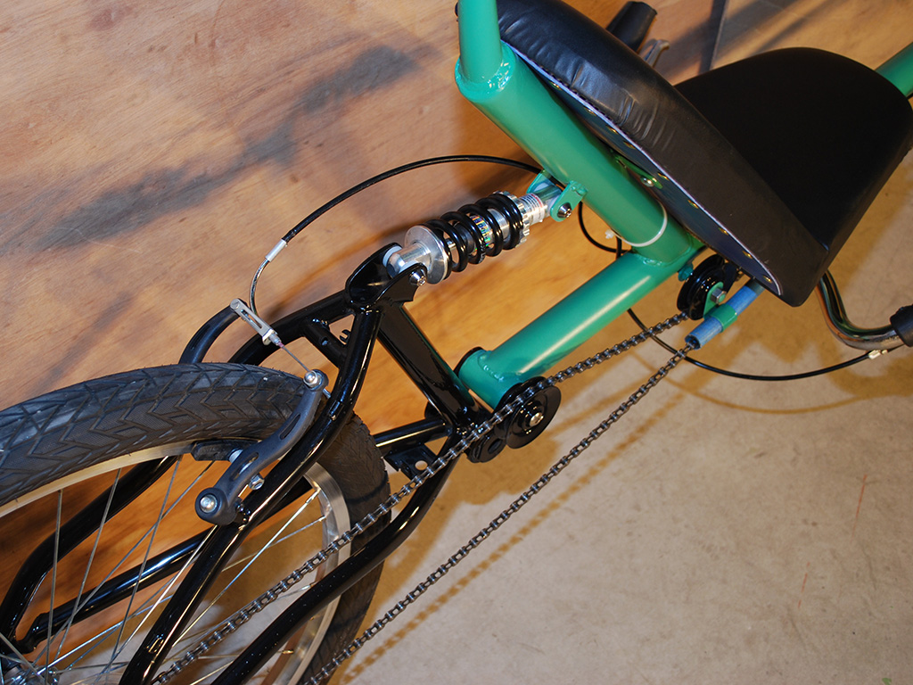 Voyageur LWB Recumbent - rear frame design